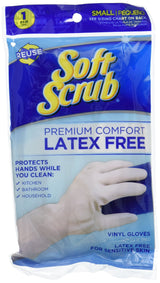 Soft Scrub Premium Comfort, Latex-Free, Reusable Household Glove Small