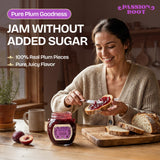 Passion Root Plum Jam | All Natural Plum Preserves with Real Fruit | No Added Sugar, No Preservatives, Non GMO, Gluten Free, Kosher Certified | Fruit