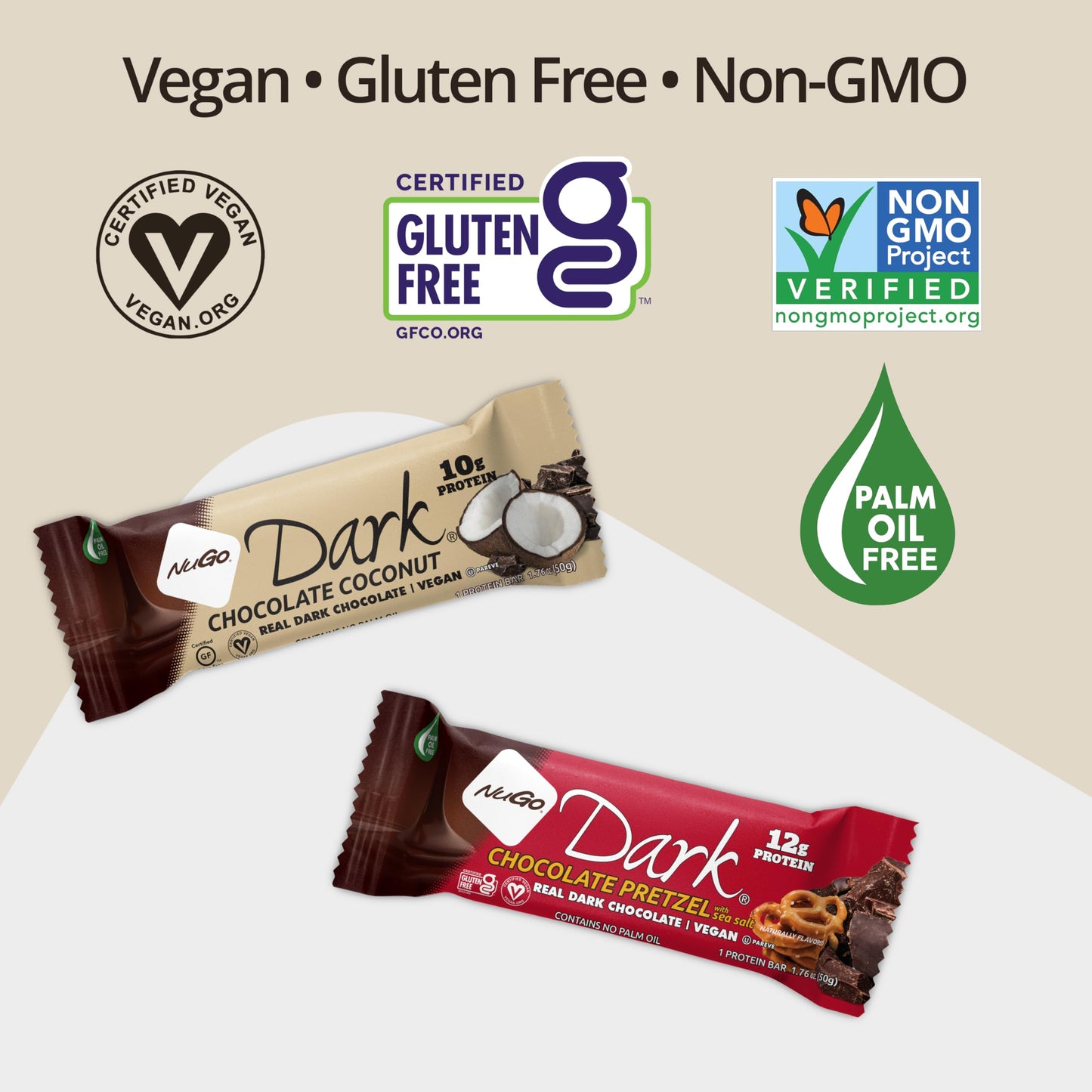 Nugo, Bar Box Dark Chocolate Choc Chip, 12 Count, 1.76 Ounce
