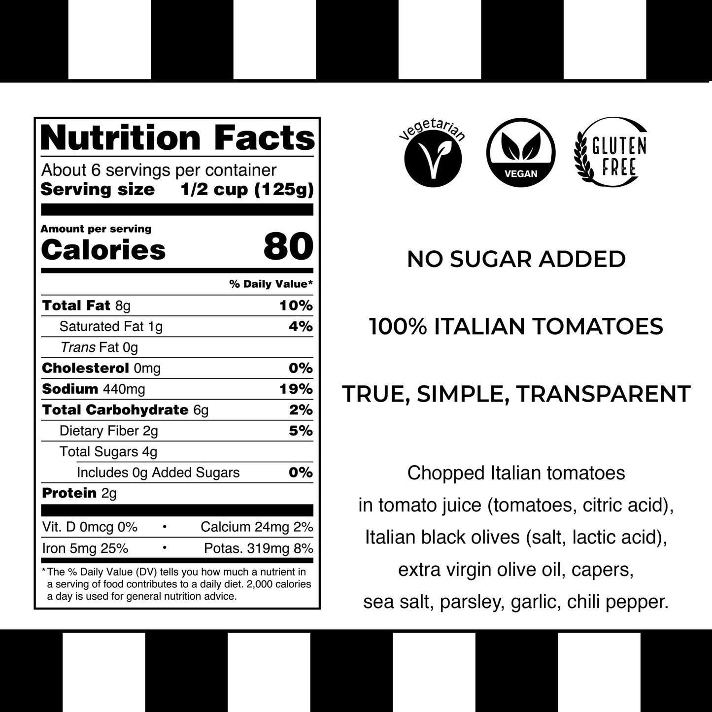 Italians Do It Better Olive You Puttanesca Pasta Sauce - Italian Tomatoes, Black Olives, Capers, Garlic & Chili Pepper - No Sugar Added, Non-GMO,