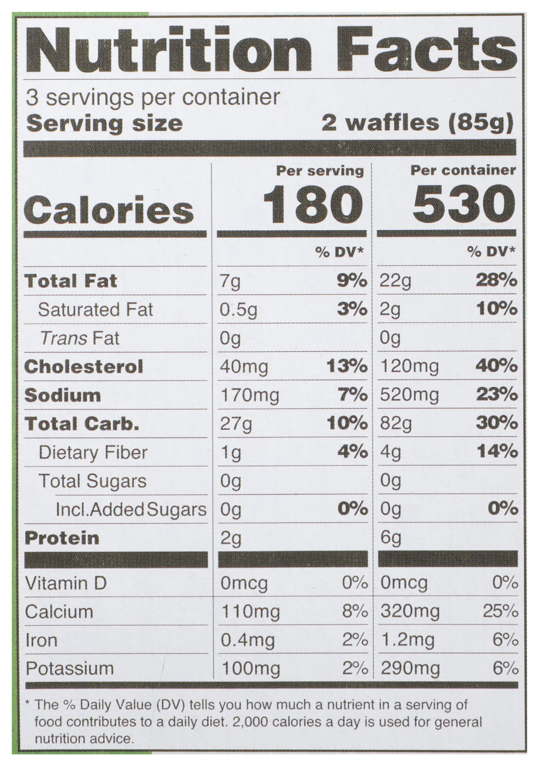 Kitchfix, Waffles Grain Free Original 6 Count, 9 Ounce