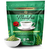 Golden Herbs Matcha Superior Ceremonial Blend Green Tea Powder from Uji, Kyoto, USDA Organic, Gluten-Free Vegan, 100% Pure Unsweetened, No Additivesm