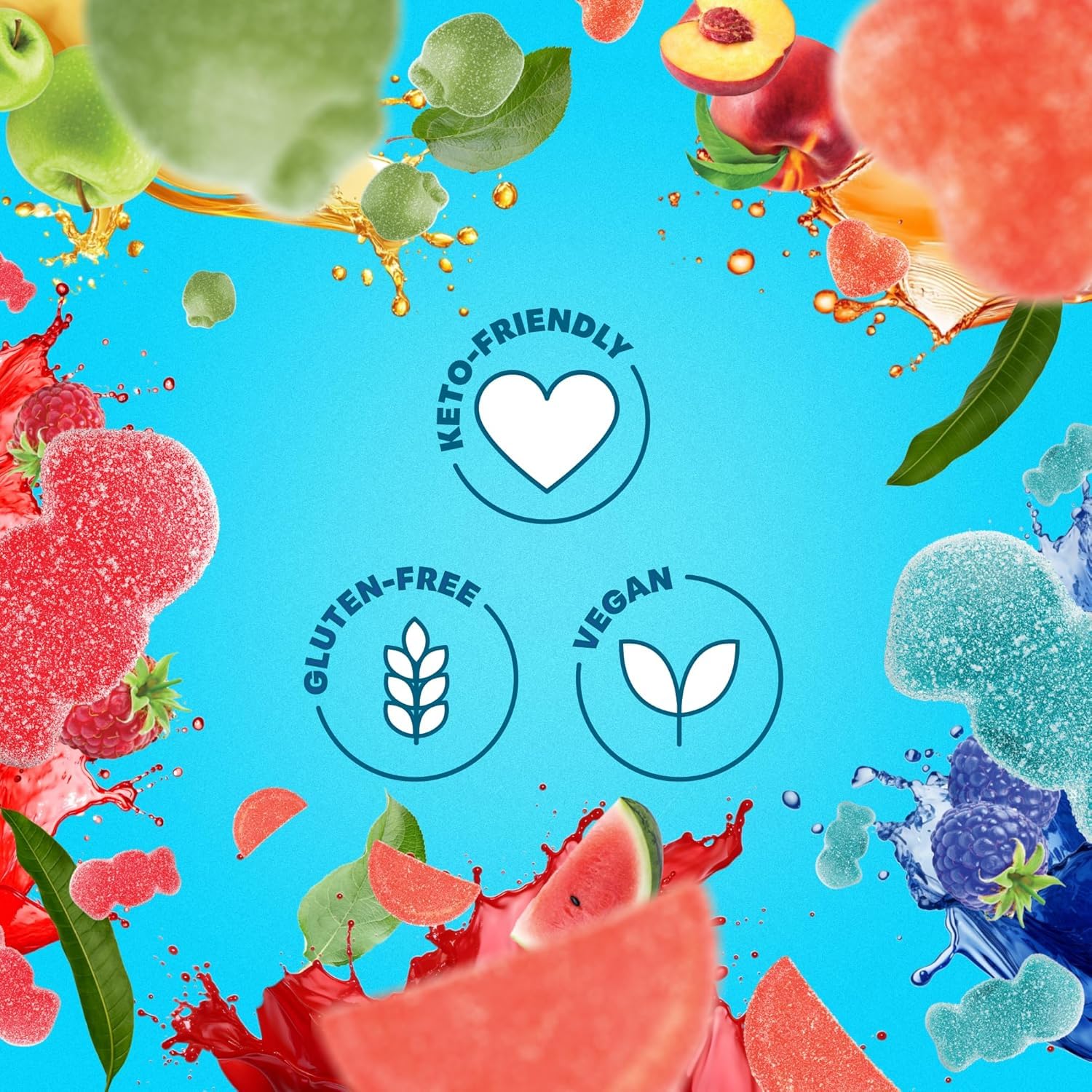 Shameless Snacks Sweet & Sour All-Stars Mixed Bag - Sour Candy & Fruit Snacks, 5 Flavors Per Bag Gummy Candy, Keto Snacks 3g Sugar Gluten Free Vegan