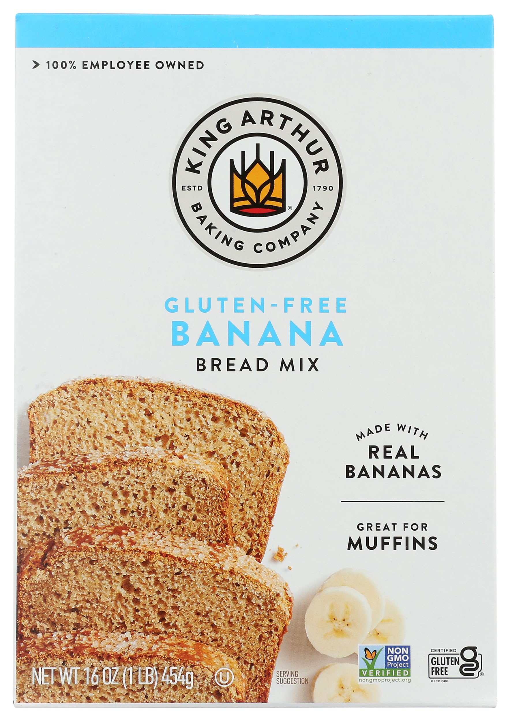 King Arthur Mix Bread GF Banana, Gluten Free, 16 Ounce