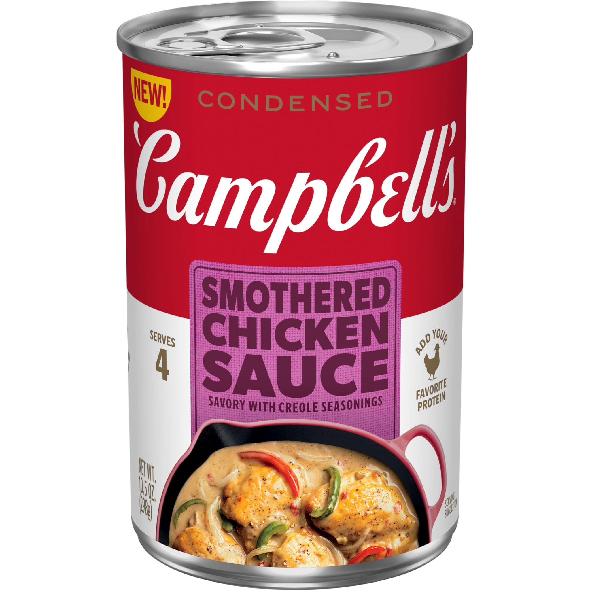 Campbell's Condensed Smothered Chicken Sauce, Savory with Creole Seasonings, 10.5 Oz Can