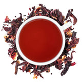 Organic Hibiscus Loose Leaf Tea - 2oz Bag (Approx. 30 Servings) | Full Leaf Tea Co.