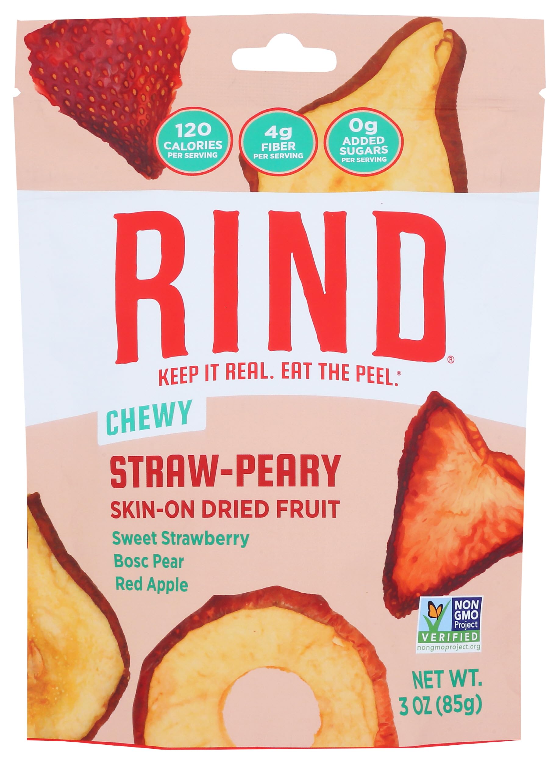 Rind, Straw Peary Blend Fruit Snack, 3 Ounce
