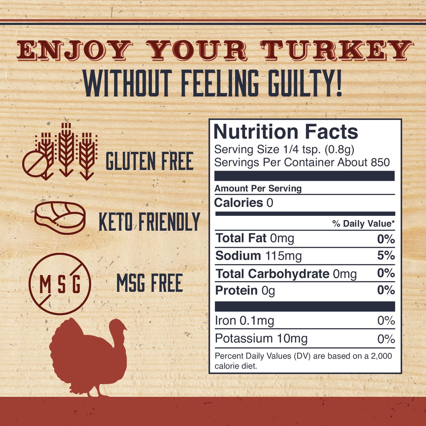 DennyMike's Turkey Lurkey Poultry Seasoning BBQ Rub, Low Sodium Seasoning & Gluten-Free Gourmet Chicken Herbs, Spices & Seasonings for Roasting