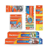 Kitchen Cleaning Kit with Sponges Cloths Scourers Cling Film Baking Paper Household Supplies Set