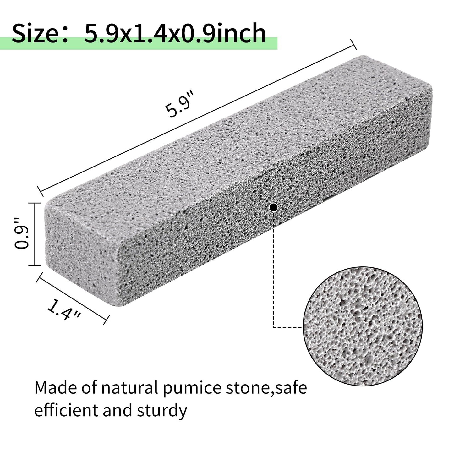 25 Pieces Pumice Stone Toilet Bowl Cleaner, Pumice Scouring Stick Remove Hard Water Ring in Toilet, Pumice Stones for Cleaning, Household, Bath