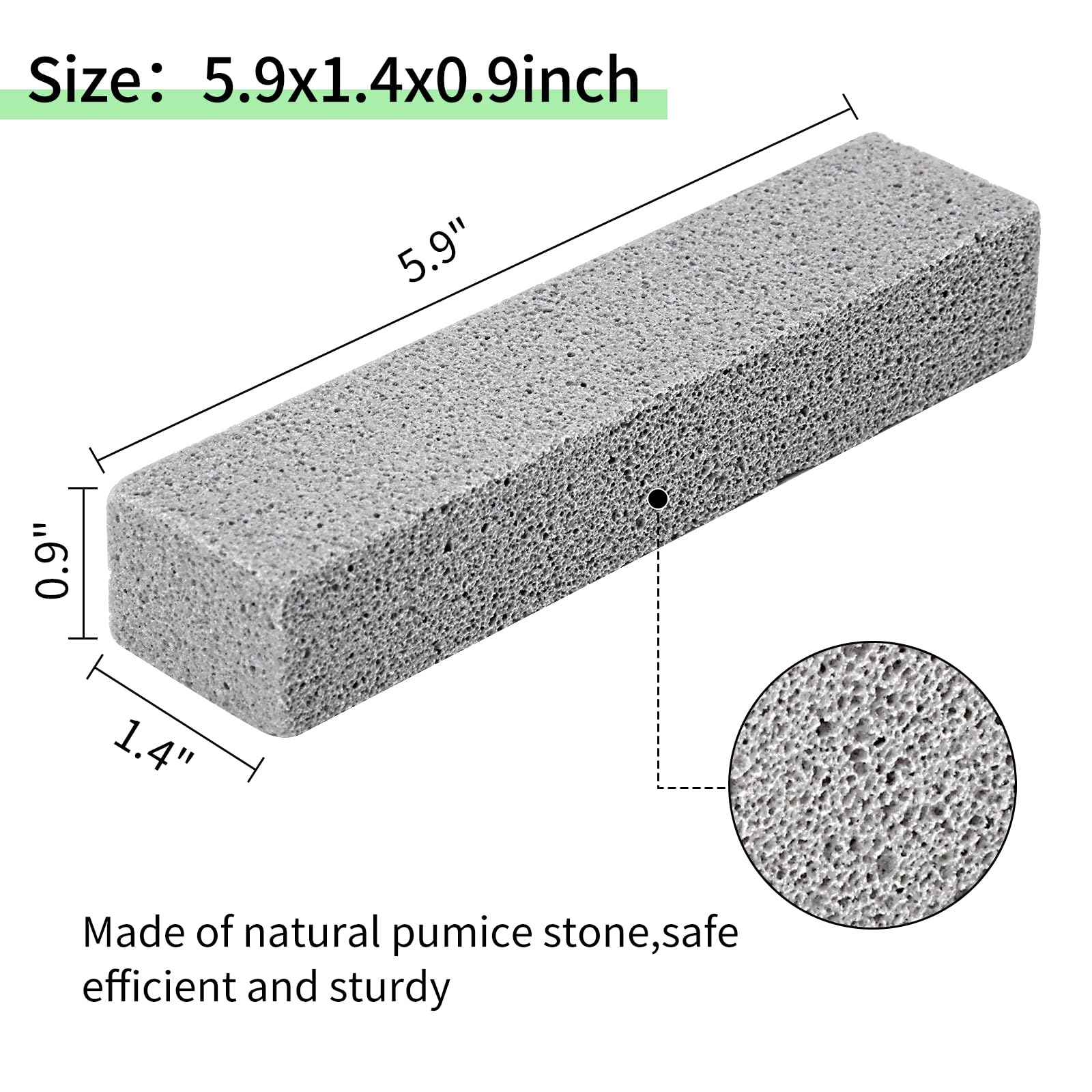 25 Pieces Pumice Stone Toilet Bowl Cleaner, Pumice Scouring Stick Remove Hard Water Ring in Toilet, Pumice Stones for Cleaning, Household, Bath