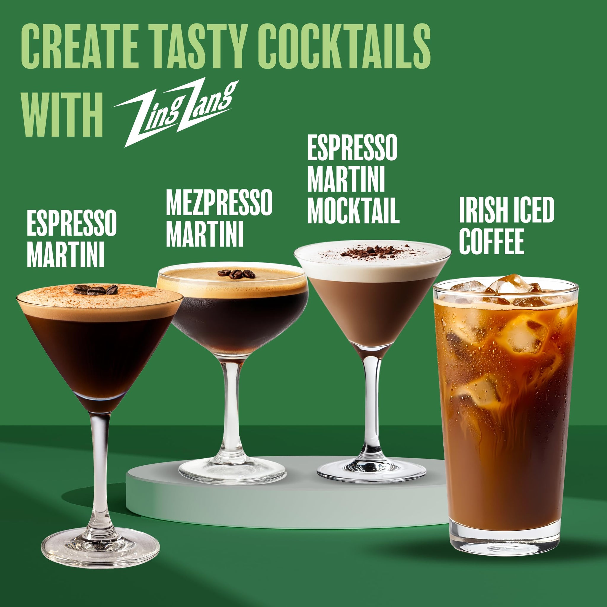 Zing Zang Espresso Martini Mix - Non-Alcoholic Coffee Cocktail Mixer - Smooth Espresso Flavor - 32 Fl Oz Bottle (Pack of 1)