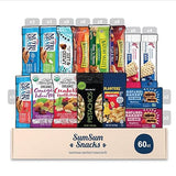 SumSum Snack Box - Healthy Mixed Care Package (60 Count) Gift Basket for Adult Teen Kid College Students - Crave Box for the Office, School, Work