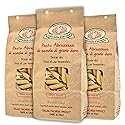 Rustichella d'Abruzzo Penne Rigate Pasta (Pack of 3) - 500g Classic Durum Wheat Short Pasta with Ridges - Ideal for Sauces- Cooks in 10-12 Minutes