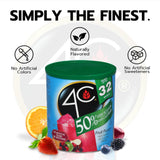 4C Reduced Sugar Powdered Drink Mix Canisters, Iced Tea 1 Pack, 28 Quarts, Family Sized Canister, Thirst Quenching & Refreshing Flavors (Fruit Punch
