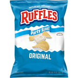 Ruffles Potato Chips, Original, 13 oz Party Size Bag, Gluten Free Potato Chips, Snacks