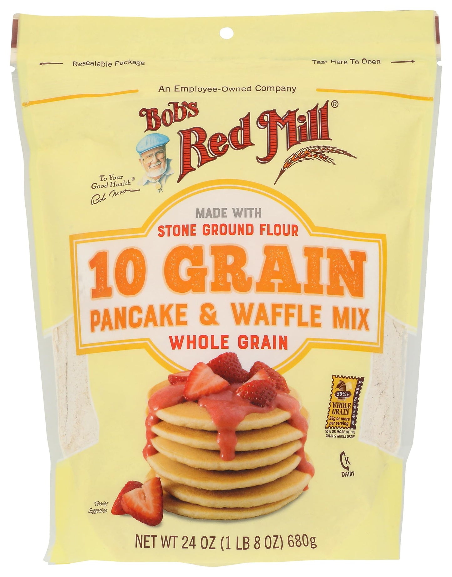 Bob's Red Mill 10 Grain Pancake & Waffle Mix, 24 Oz