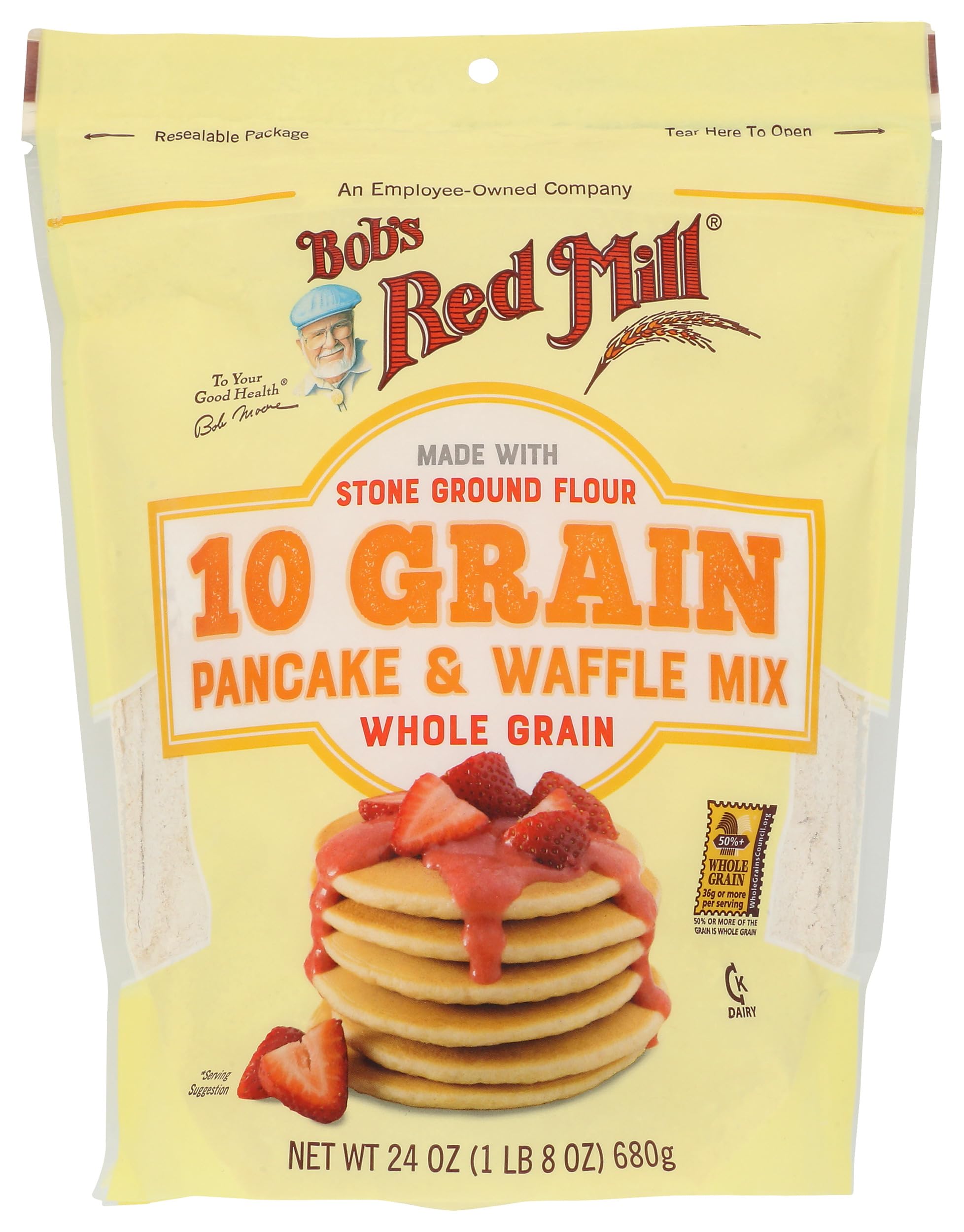 Bob's Red Mill 10 Grain Pancake & Waffle Mix, 24 Oz