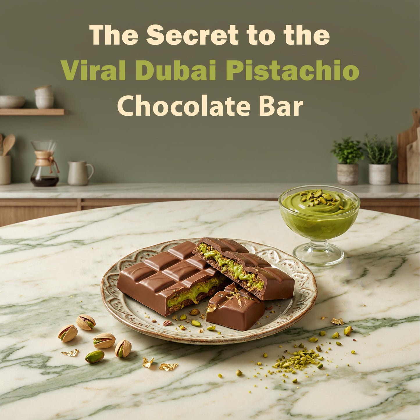 Bonjour Pistachio Cream for Dubai Chocolate, Filling, Topping & Bread - Non-GMO, No Palm Oil - Premium Smooth 1kg Bulk Jar Pistachio Butter Spread