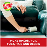 Scotch-Brite Everyday Clean Lint Roller, Lint Remover for Pet Hair, Dark Clothes, Furniture, and Dusty Surfaces, Picks Up Fur & Fluff in Your Home