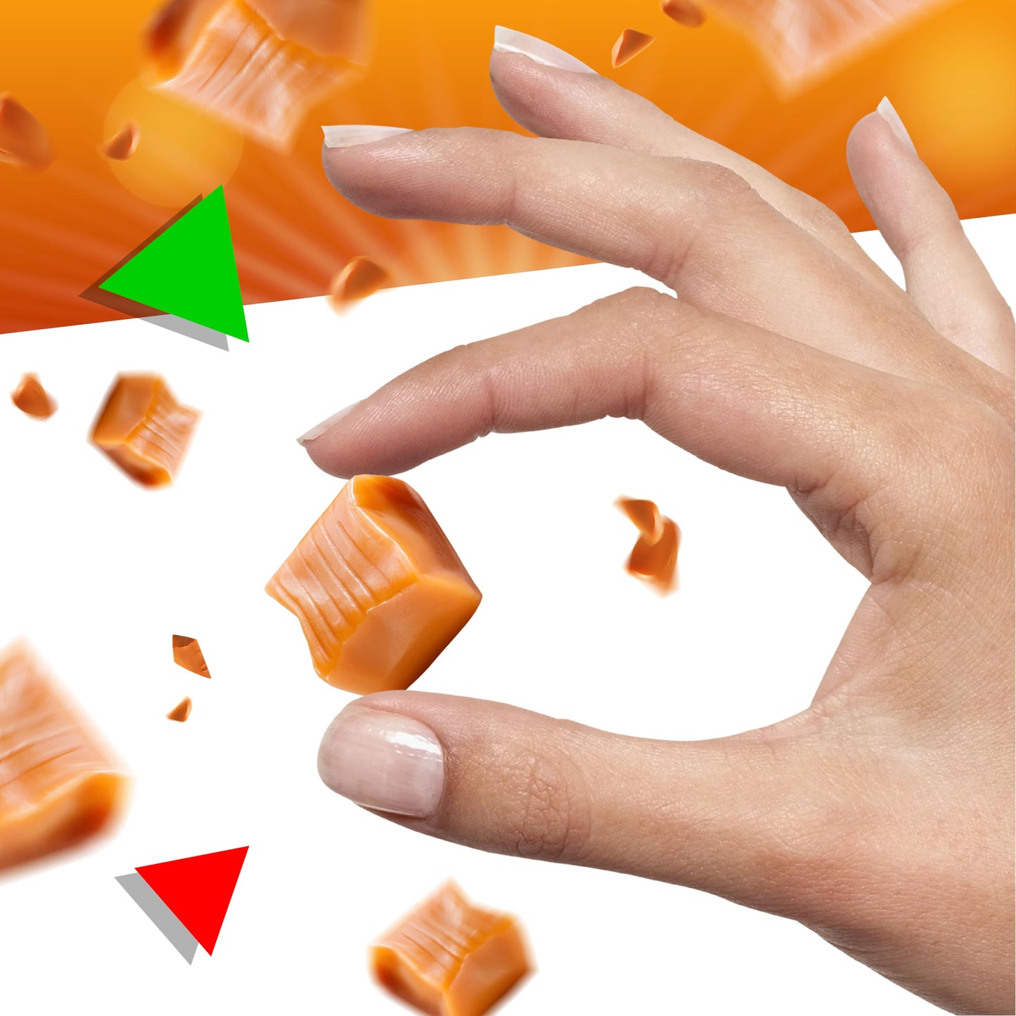 Caramel Cubes Candy, Individually Wrapped Classic Chewy Squares (5 Pound Bag - Approx. 340 Count)