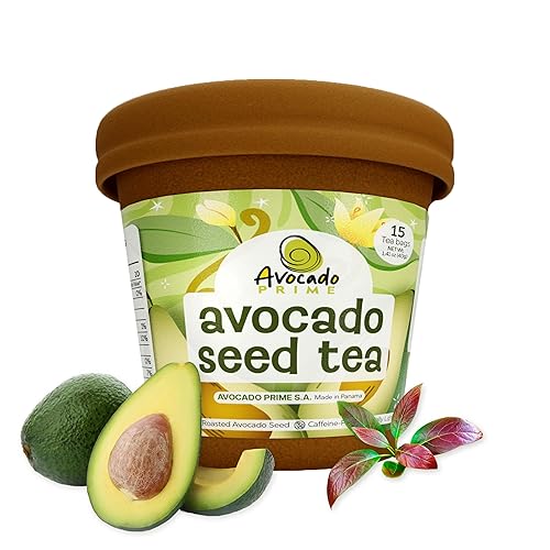 Organic Avocado Tea, Herbal Seed Tea for Digestion, Infusion for Wellness, Premium Natural Organic Tea Beverage, Té de Aguacate | Avocado Prime