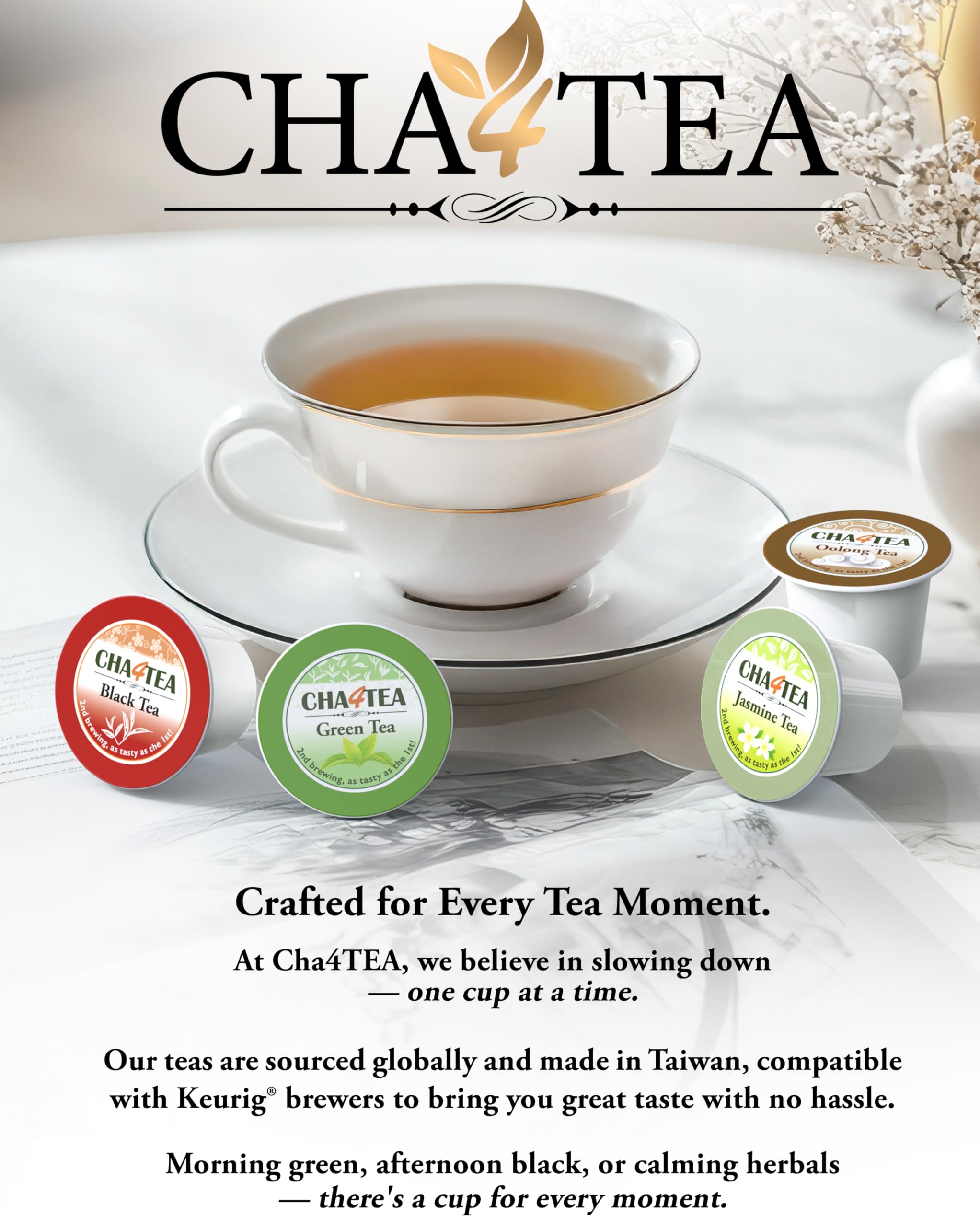 Cha4TEA 36-Count Matcha Green Tea for Keurig