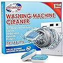 Washing Machine Cleaner Tablets - 24 Pack for Year-Round Deep Clean of Washer Machine, Suitable for HE, Top Load & Front Load Washer Cleaner, Grime