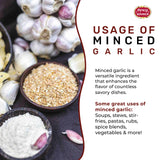 Spicy World Minced Garlic 5 LB Jar - Gluten Free, Dehydrated Garlic Minced, Non-GMO, Bulk Jar, Bold Flavor for Cooking, Seasoning, and Spice Blends