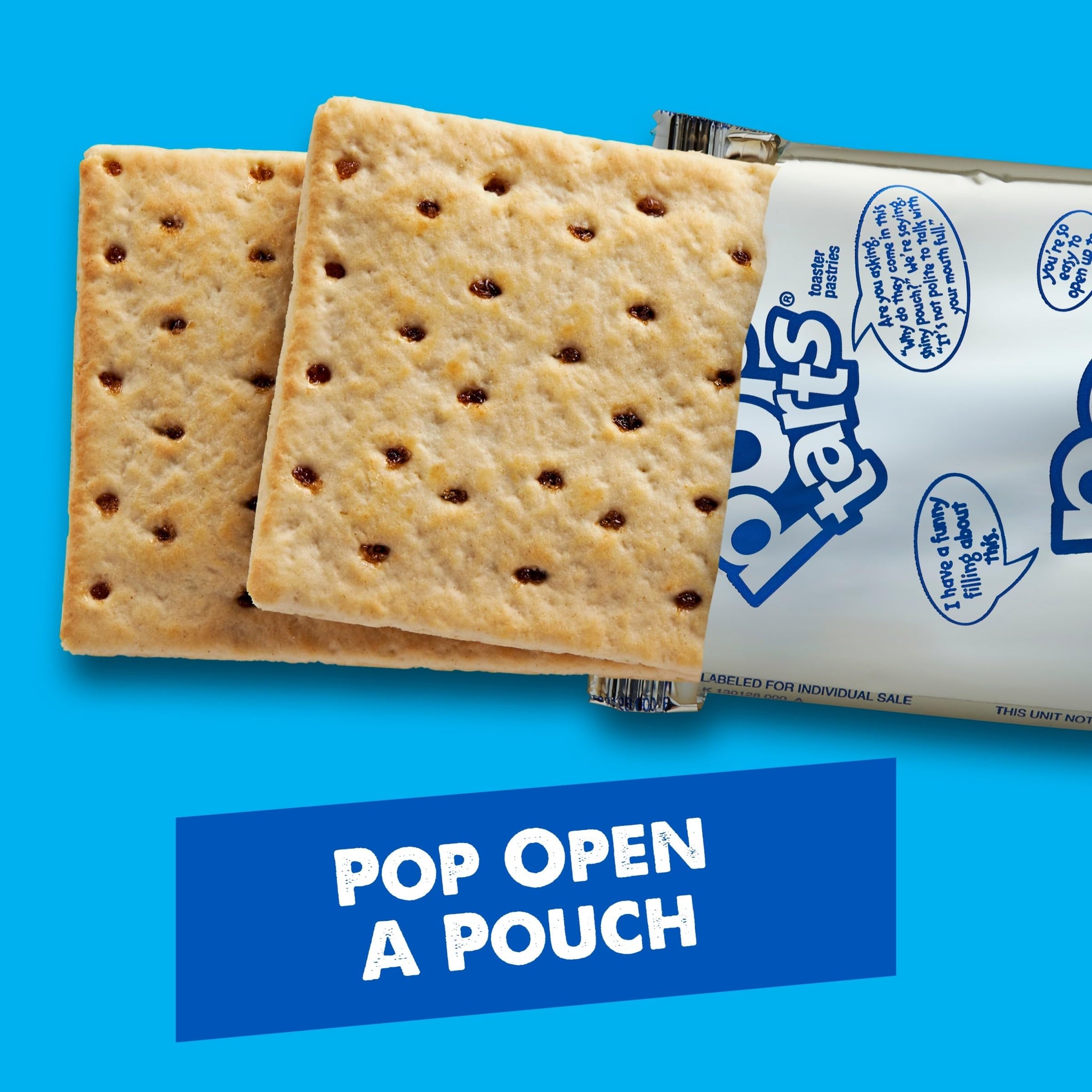 Pop-Tarts Toaster Pastries, Breakfast Foods, Kids Snacks, Unfrosted Brown Sugar Cinnamon (8 Pop-Tarts)