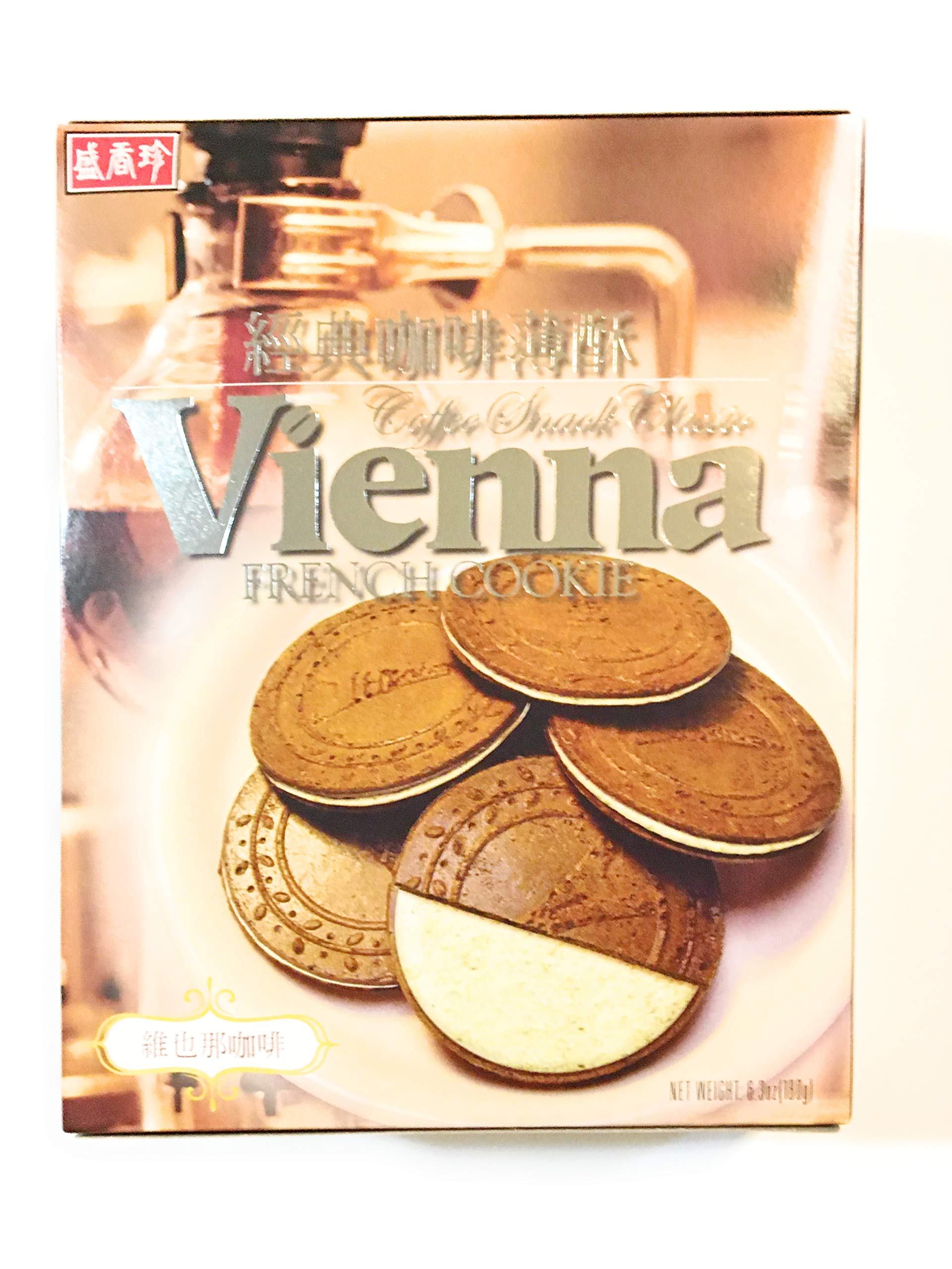 Shengxiangzhen French Cookie(Vienna Coffee Flavor)6.3 Oz-2 Pack