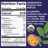 Wilderness Poets California Walnuts - Organic, Raw, Chandler Heirloom Variety - Golden, Blonde Halves, Bulk Size (32 Ounce - 2 Pound)