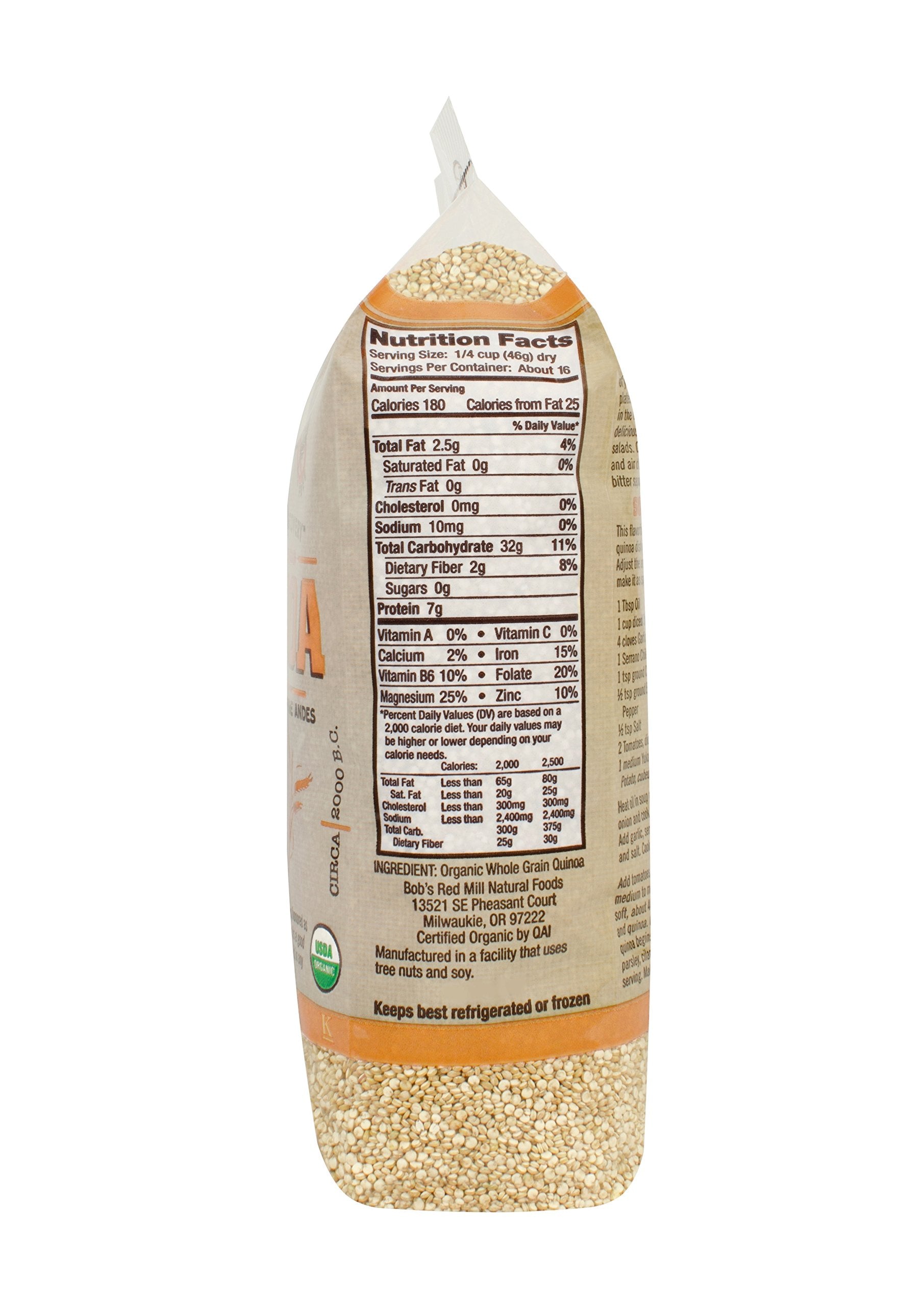 Bob's Red Mill Organic Grain Quinoa, 26 Ounce Packages (Pack of 4)