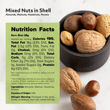 NUTS U.S. - Mixed Nuts In Shell (Almonds, Walnuts, Hazelnuts, Pecans) | No Added Colors and No Artificial Flavors | Fresh Buttery Taste and Raw