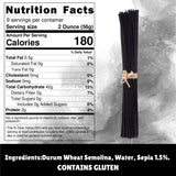 Sanniti Nero di Seppia Spaghetti, 500g | Premium Italian Squid Ink Pasta | Rich Gourmet Flavor | Crafted in Italy (Pack of 2)