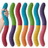 Sour Giant Gummy Worm - Large 2 Pound Gummy Candy with Big Tangy Flavor from GGB Candies (Sour Apple/Blue Raspberry)