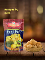 Pani Puri 200g/ 7.05 Oz | Ready-to-fry | Flat Pani Puri Coins |