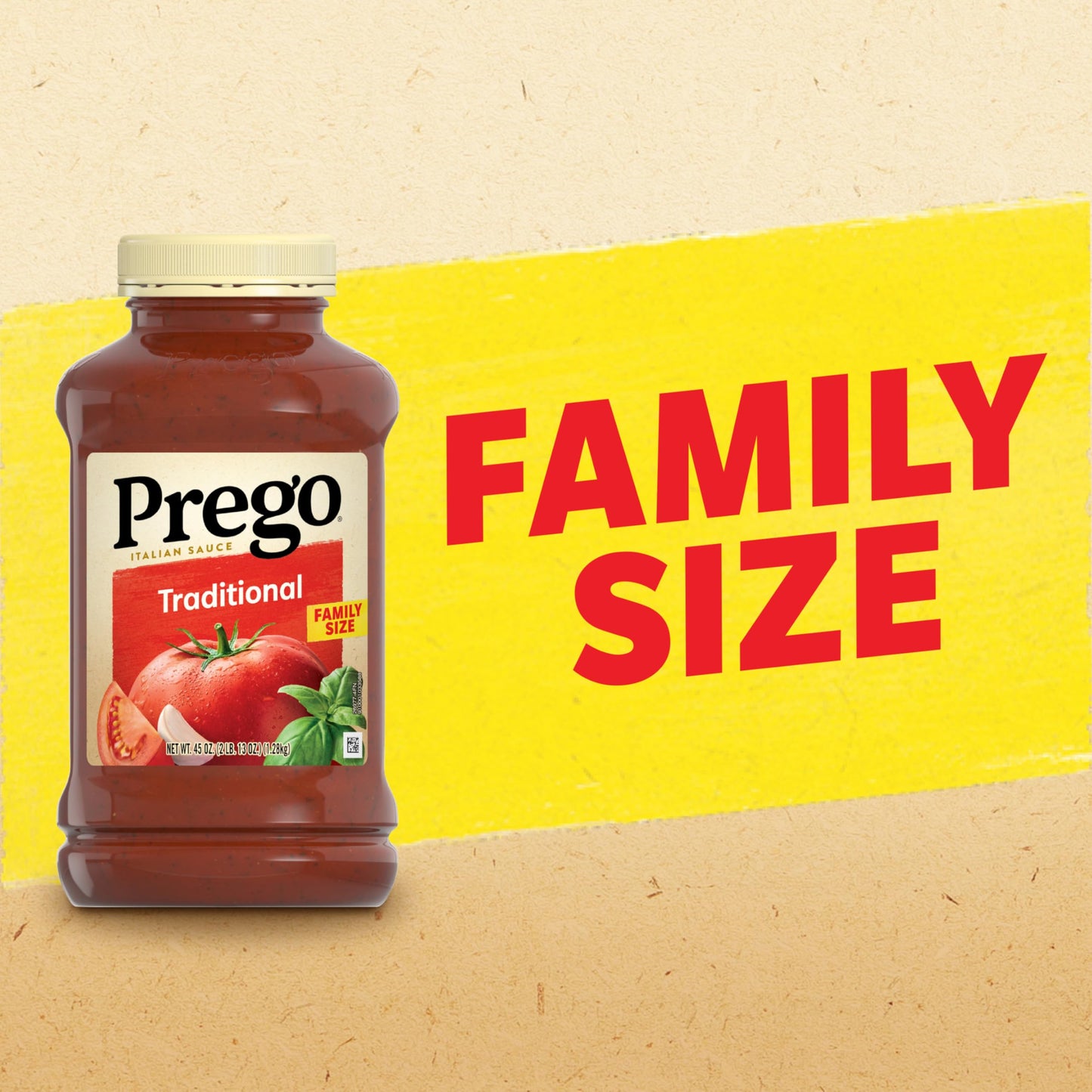 Prego Traditional Pasta Sauce, 45 oz Jar