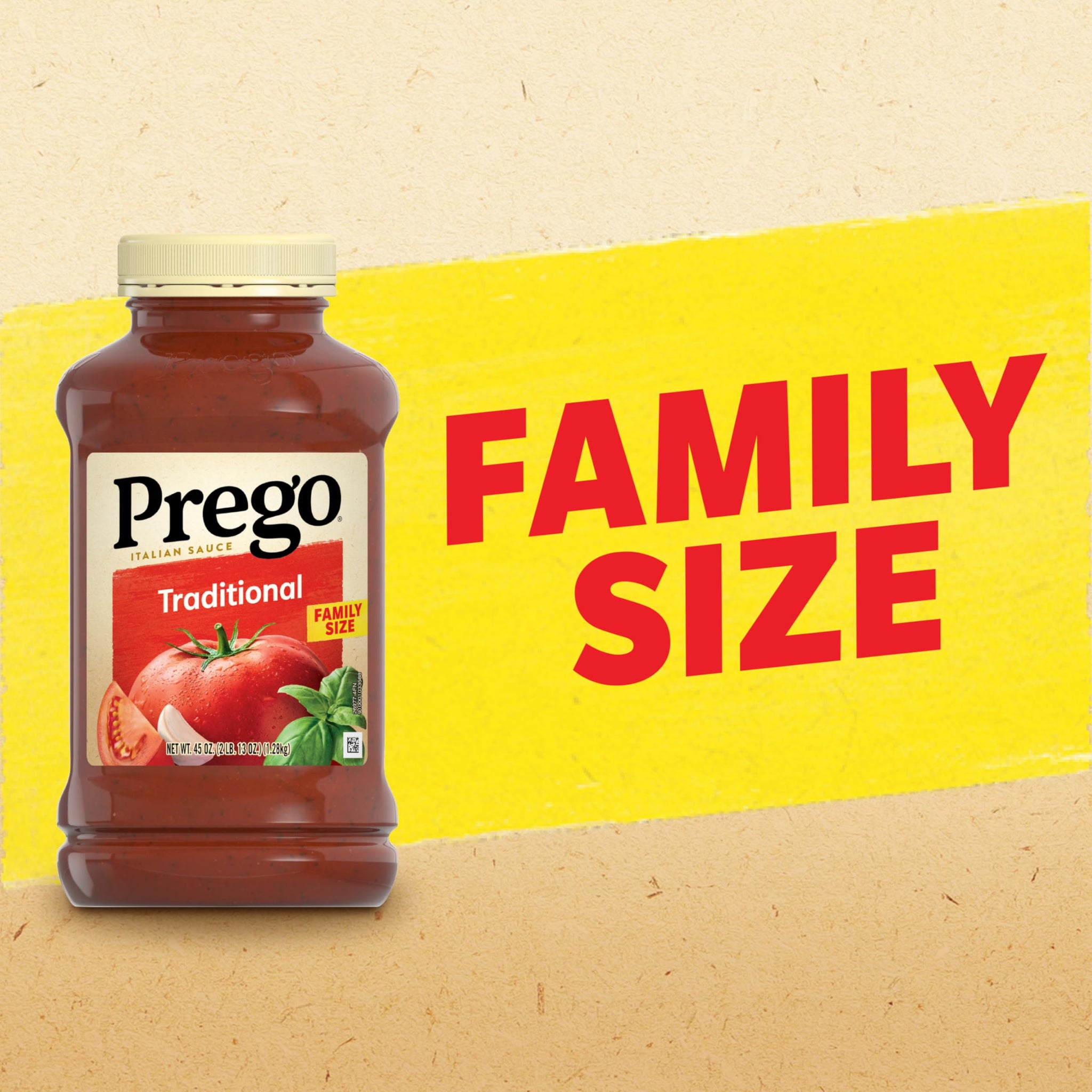 Prego Traditional Pasta Sauce, 45 oz Jar