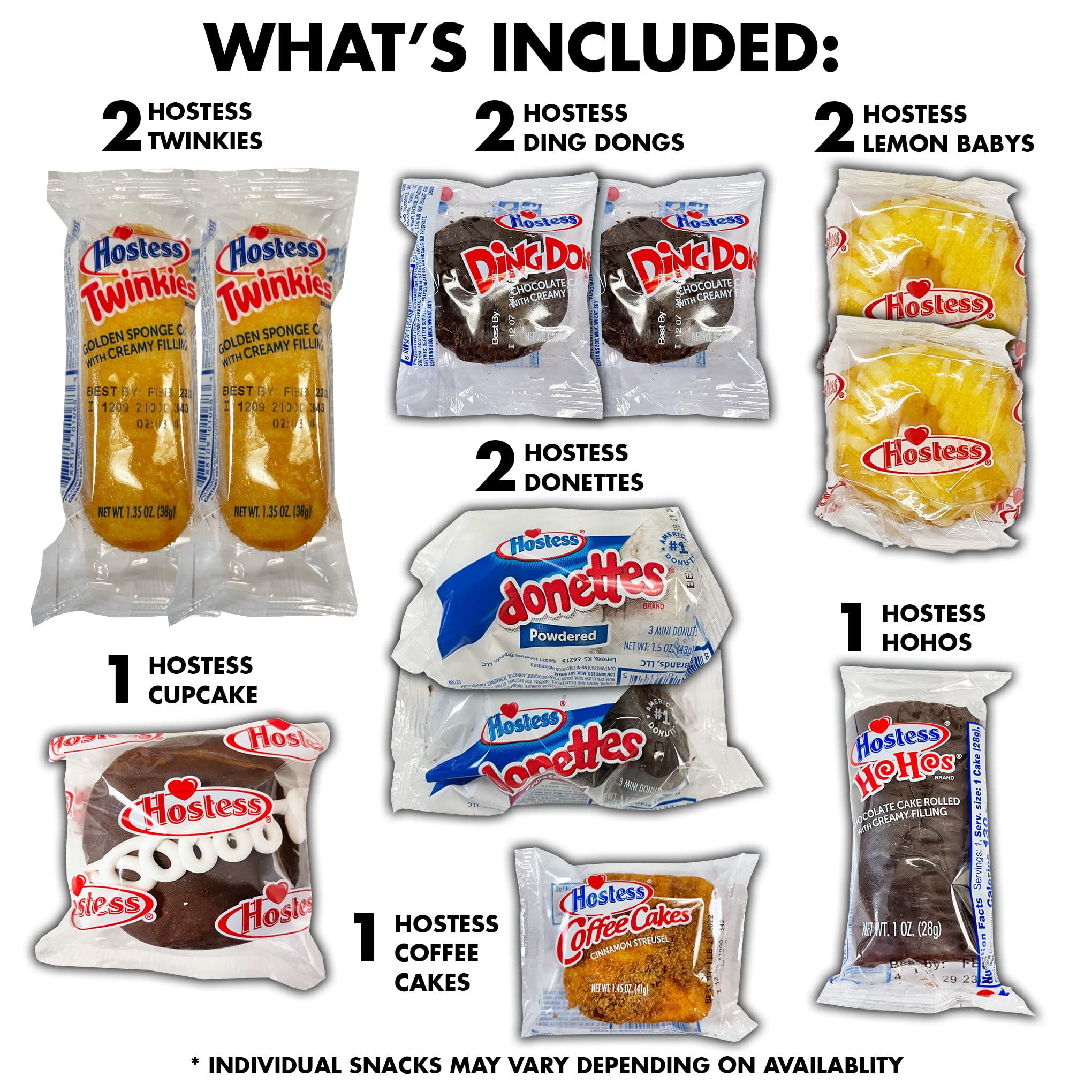 Fun Flavors Box Care Package (11 Count) Variety American Treats, Donuts, Cookies, Sweets, Cupcakes Snacks Gift Box - College Students, Military, Work