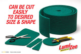Green Scrubbing Pad Roll 19ft Economy Size Medium Duty Abrasive Scrub Sponge Scouring Pads 19ft x 6in x 0.3in (6m x 15cm x 8mm) Scrubby Tough Stains