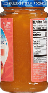 Polaner Sugar Free with Fiber, Peach Jam, 13 Ounce
