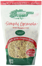 Chappaqua Crunch Simply Granola with Raspberries, 13 Ounce Bag