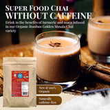 Blue Lotus Chai - Golden Rooibos Masala Chai - Makes 530 Cups - 1 Pound Bulk Bag Masala Spiced Chai Powder with Organic Spices - Instant Indian Tea No