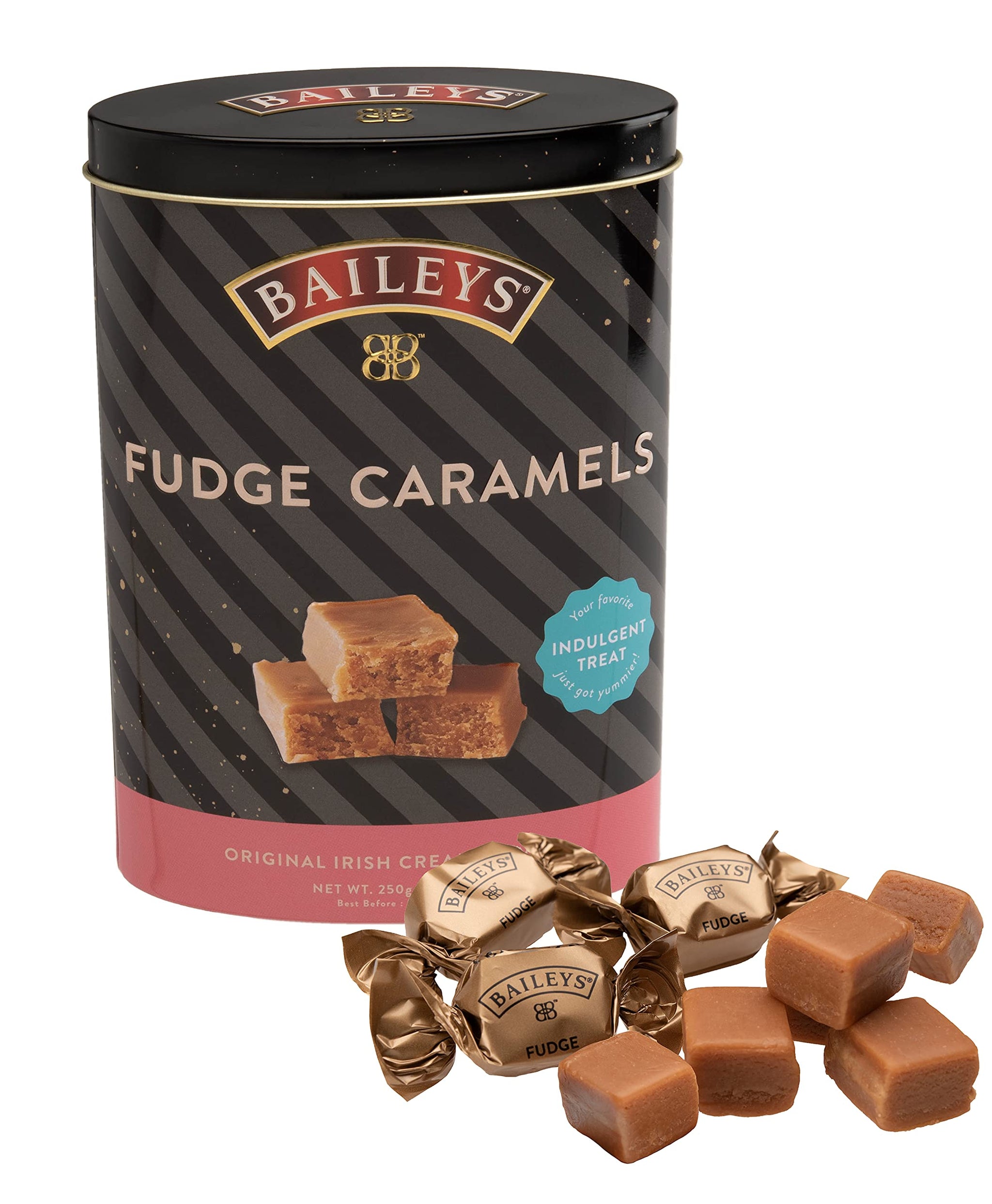 Gardiners of Scotland Handmade Fudge, Baileys Fudge Caramels 8.8 Ounce Tin