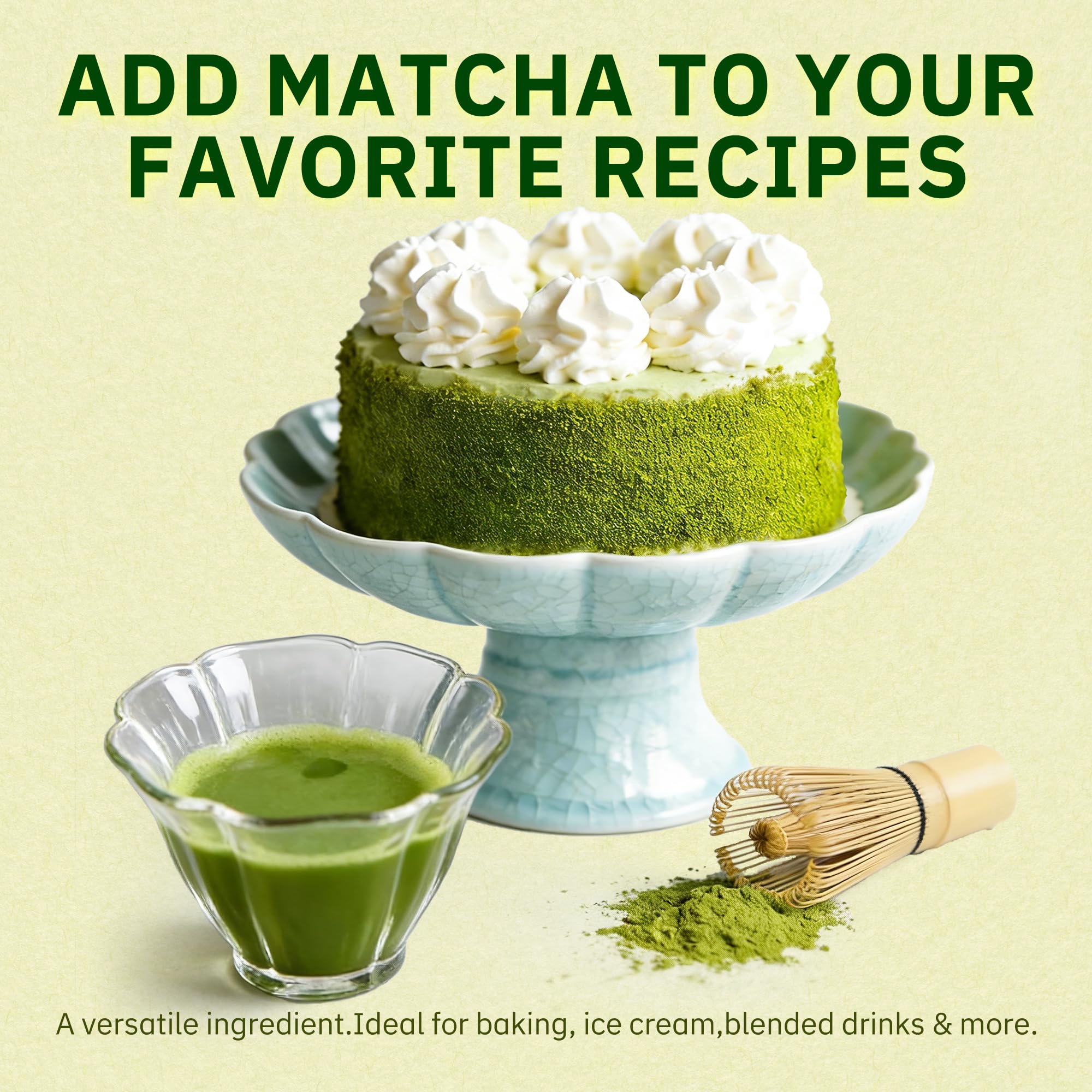 Zenvorica Ceremonial Grade Matcha Powder - Authentic Japanese Matcha, Stone-Ground, Smooth & Vibrant Flavor - Unsweetened, Antioxidant-Rich, Perfect