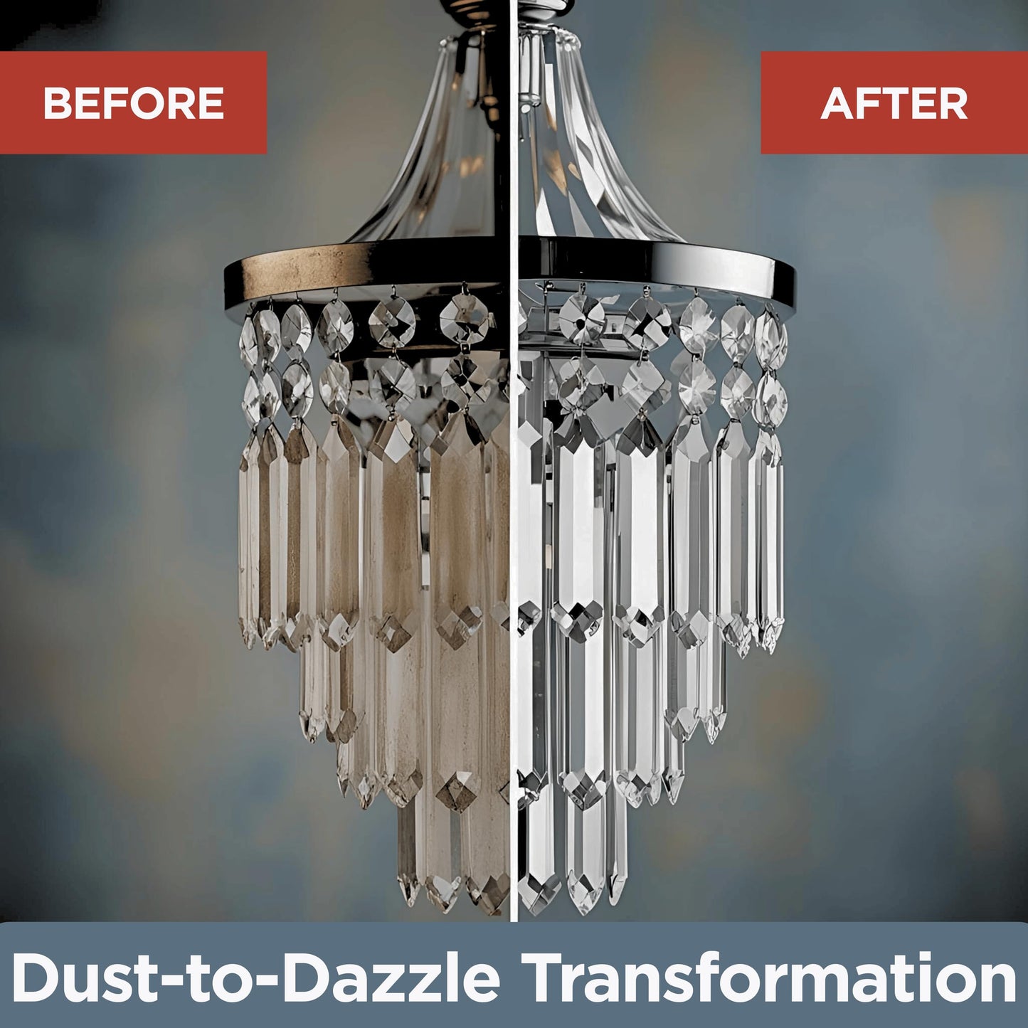 Sparkle Plenty Chandelier Cleaner Drip Dry Spray No Wipe - Dust Remover & Streak Free Glass Cleaner Spray for Chandeliers Crystals & Window Screen