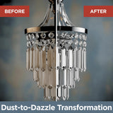 Sparkle Plenty Chandelier Cleaner Drip Dry Spray No Wipe - Dust Remover & Streak Free Glass Cleaner Spray for Chandeliers Crystals & Window Screen
