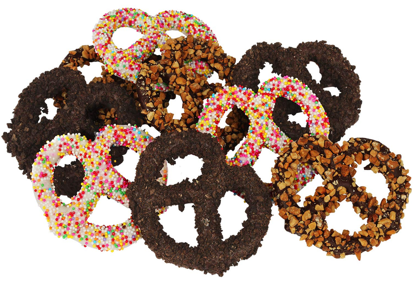 Chocolate Pretzel Gift Basket - Dark Chocolate Covered Pretzels in Elegant Gift Box - Gourmet Kosher Gift for Him or Her, Birthdays, Anniversaries