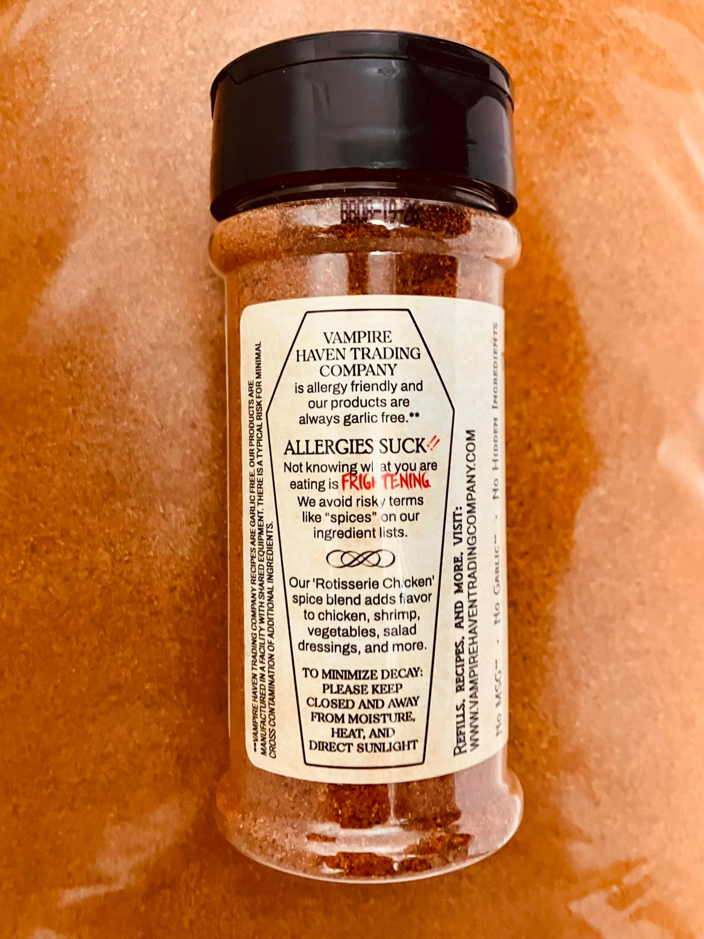 VAMPIRE HAVEN TRADING COMPANY Rotisserie Chicken seasoning, 5 oz, VEGAN spice mix